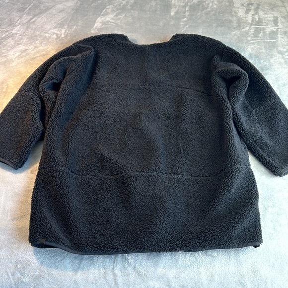 NWOT Lululemon Full Zip Collarless Testured Fleece Black Size 10 - Picture 11 of 12